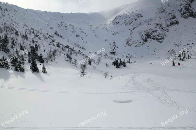 Mountains Krkonoše Giant Mountains Szklarska Poręba Hiking Trails Snow