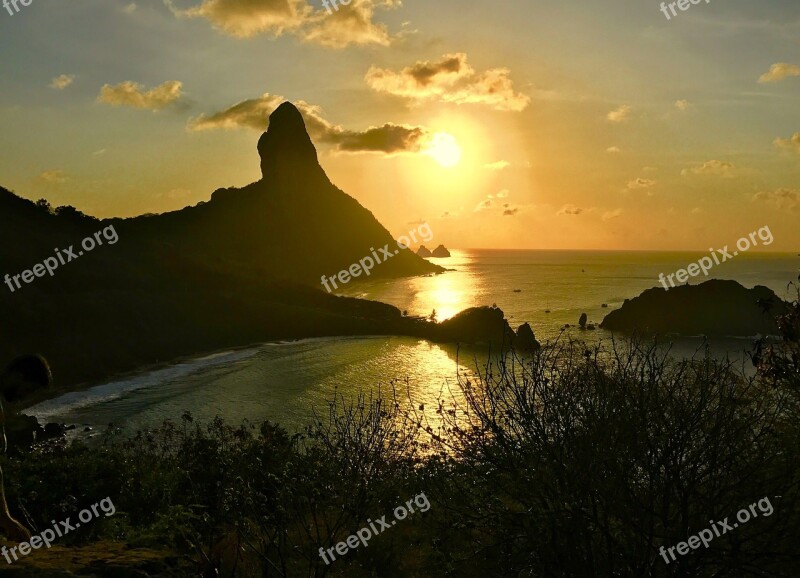 Sunset Beach Noronha Free Photos