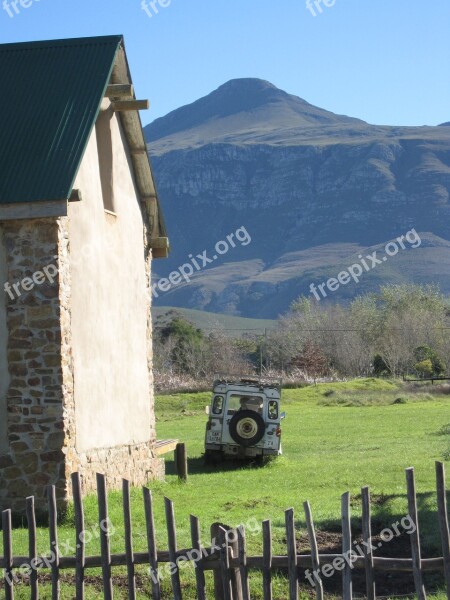 Greyton Country Home Mountains Land Rover Fence