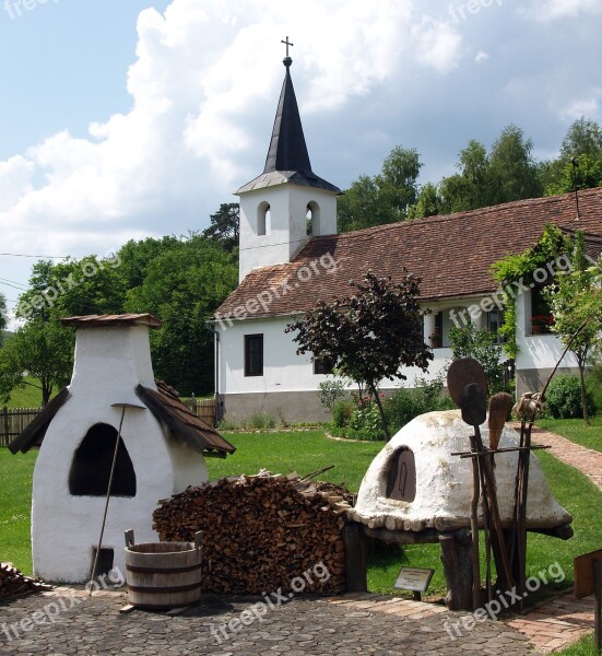 Baranya Orfű Oven Courtyard Furnace Church