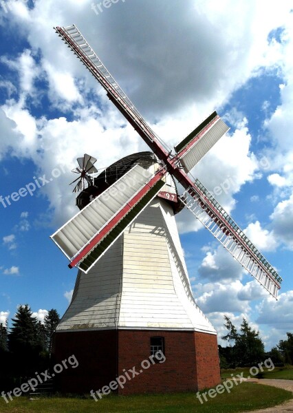 Wind Mill Wing Clouds Eyendorf