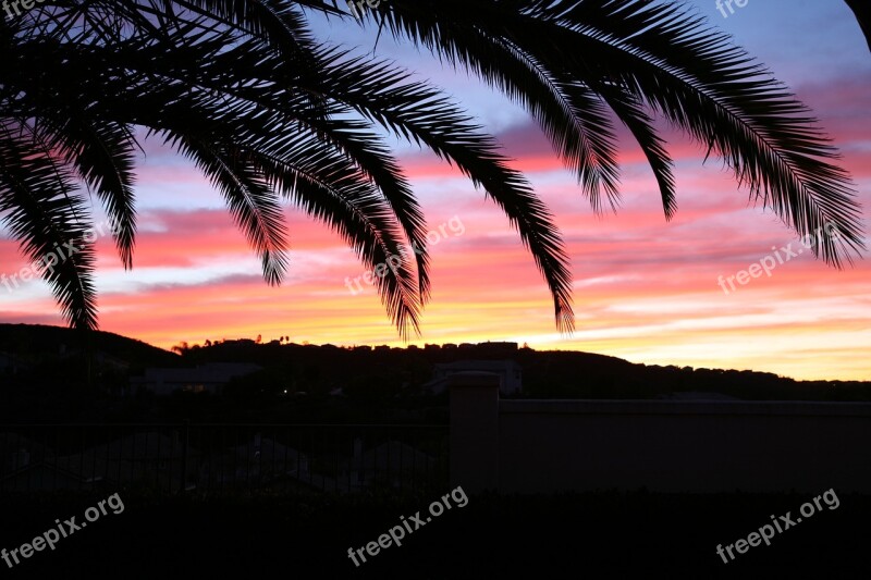 Landscape Red Sky Sunset Free Photos