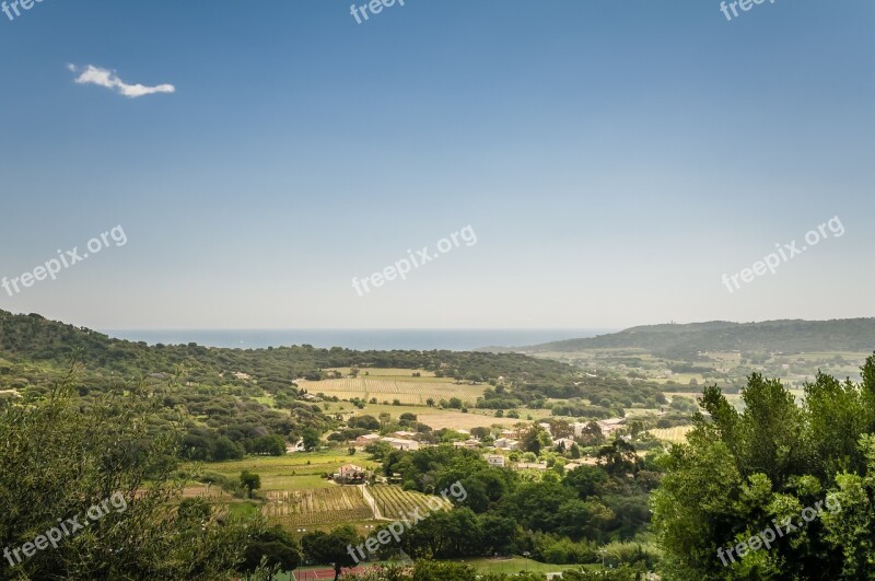 Landscape Sea Hill Mediterranean Nature