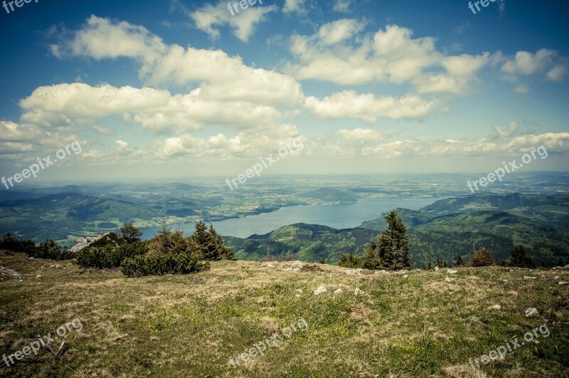 Mountains Lake Landscape Mood Austria