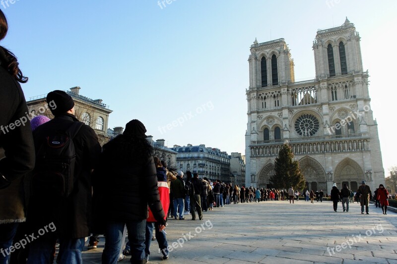 Paris Notre Dame Church Dom France