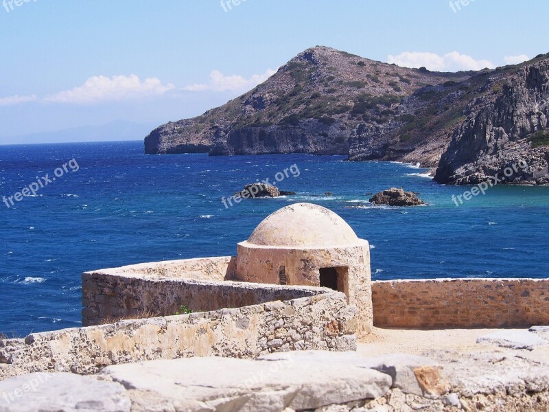 Greece Island Crete Sea Landscape