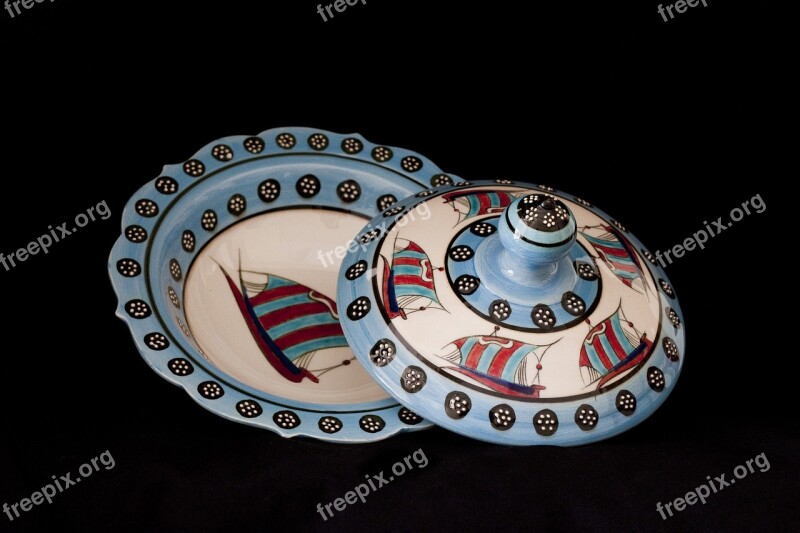 Tile Handicrafts Increased Plate Bowl