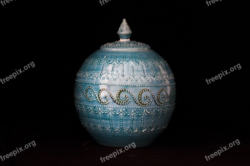 Tile Handicrafts Increased Vase Ceramic