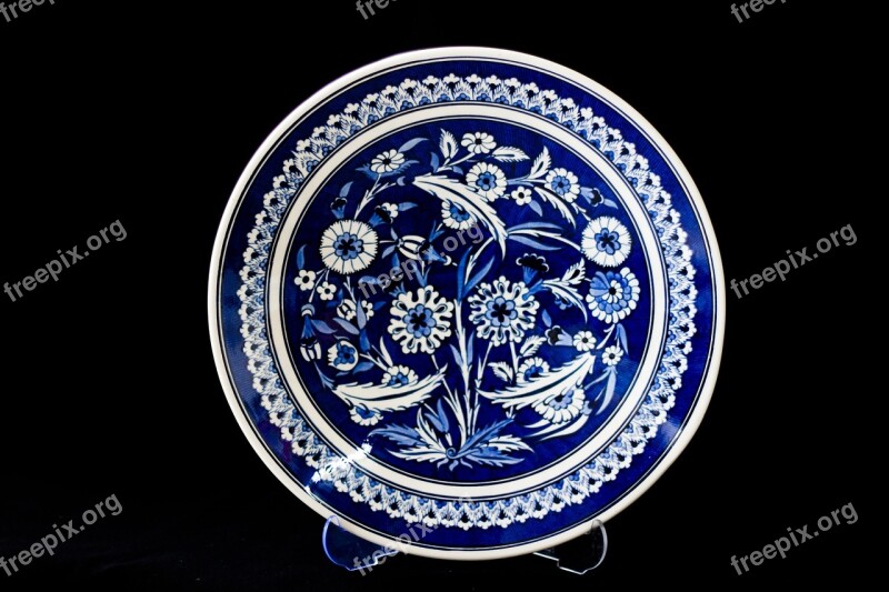 Tile Handicrafts Increased Plate Ceramic