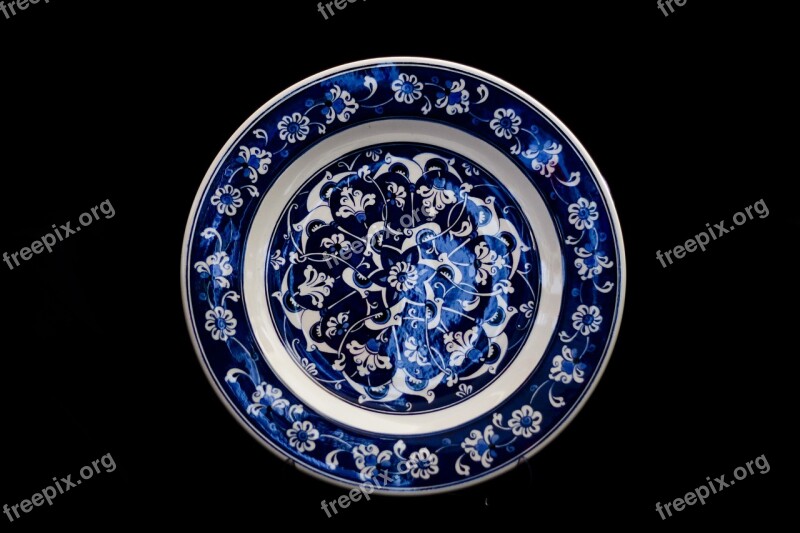 Tile Handicrafts Increased Plate Ceramic