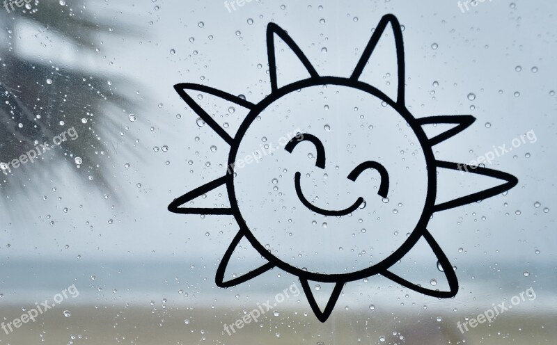 Sun Rain Umbrella Drawing Photo