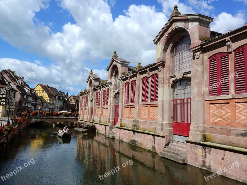 Canal Historical Center France Alsace Colmar