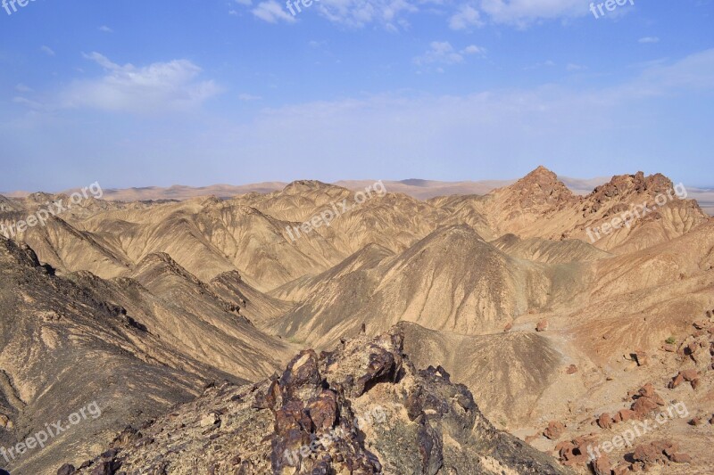 Dunhuang Sanweishan Desert Free Photos