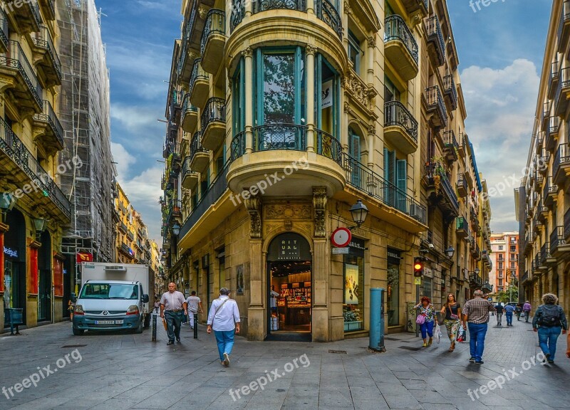 Barcelona Street Gothic Quarter Spain