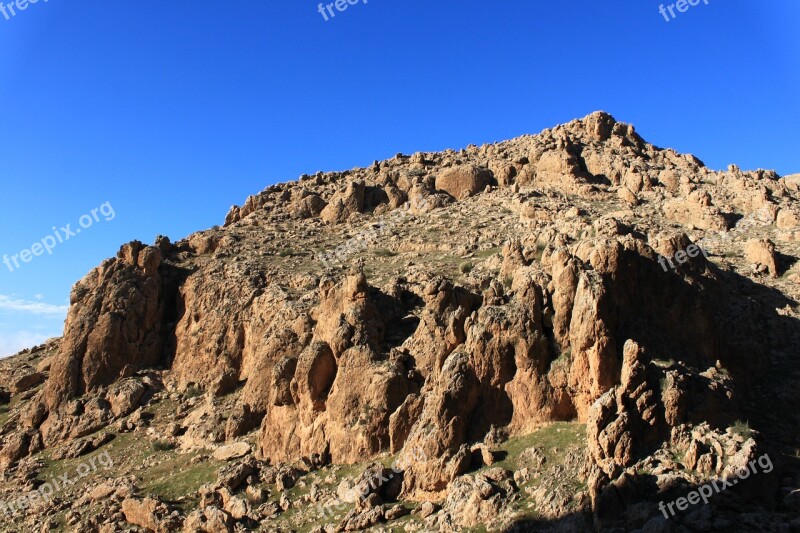 Mountain Rocky Landscape Mardin Sky