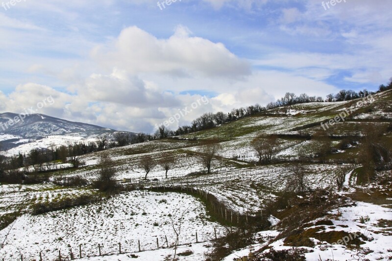 Snow Winter Landscape Nature Snow Landscape