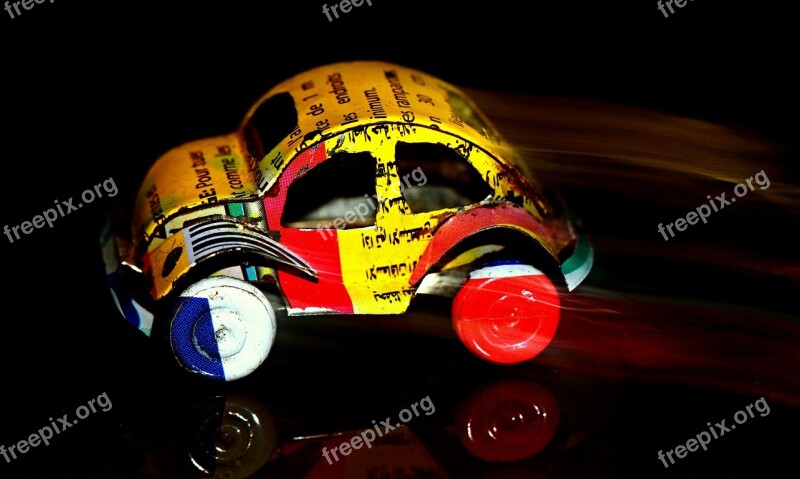 Auto Toy Car Vw Beetle Sheet Metal Car Miniature