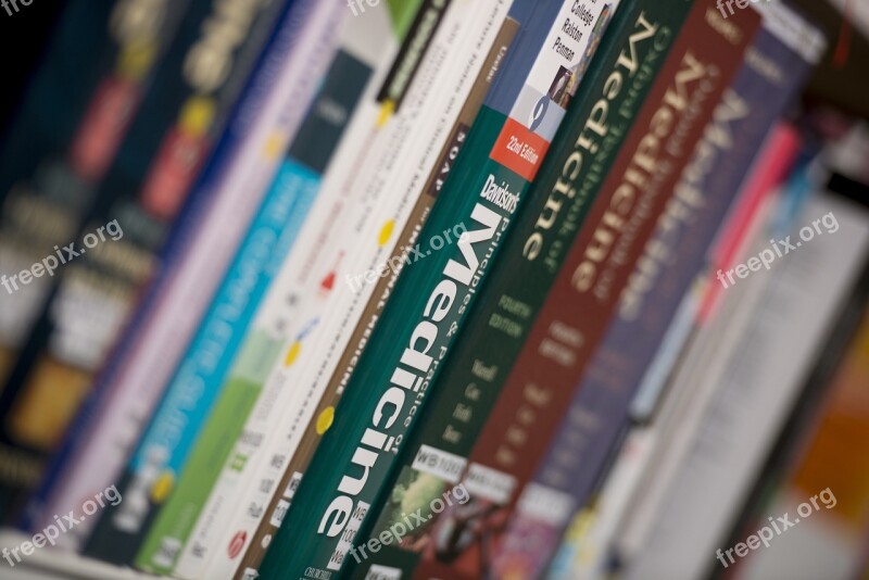 Books Library Bookshelf Library Books Stack