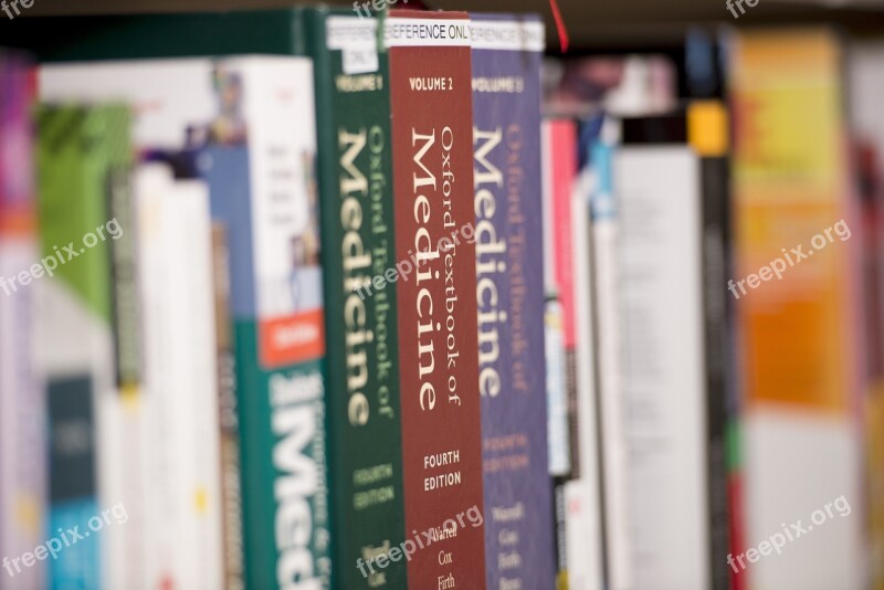 Books Library Bookshelf Library Books Stack