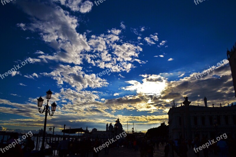 Sunset Venice Watertown Place Airport Blue Day