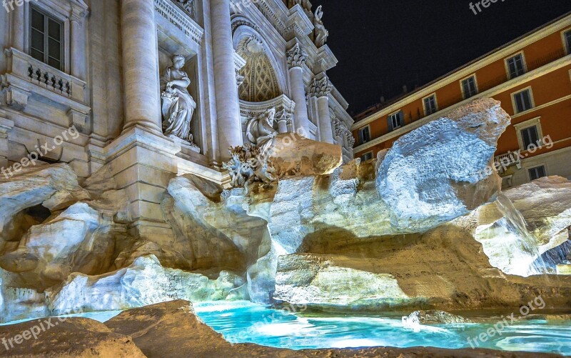 Trevi Fountain Rome Italy Roma