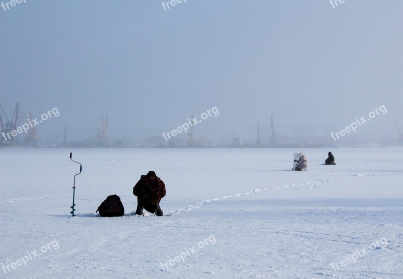 Winter Snow Ice Landscape Cold