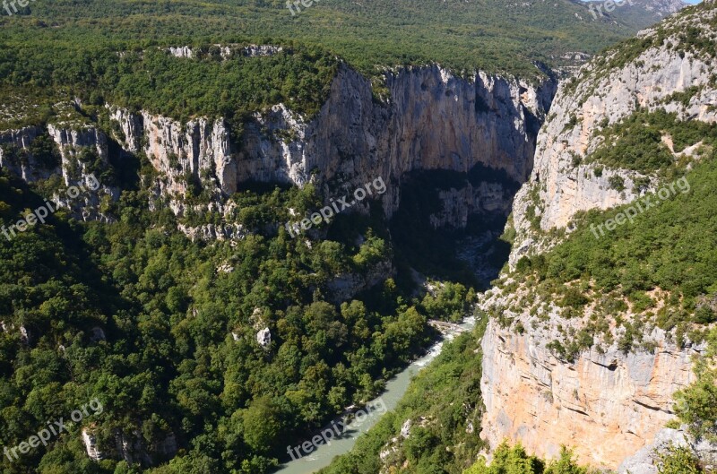 Gorge River Canyon France Rock