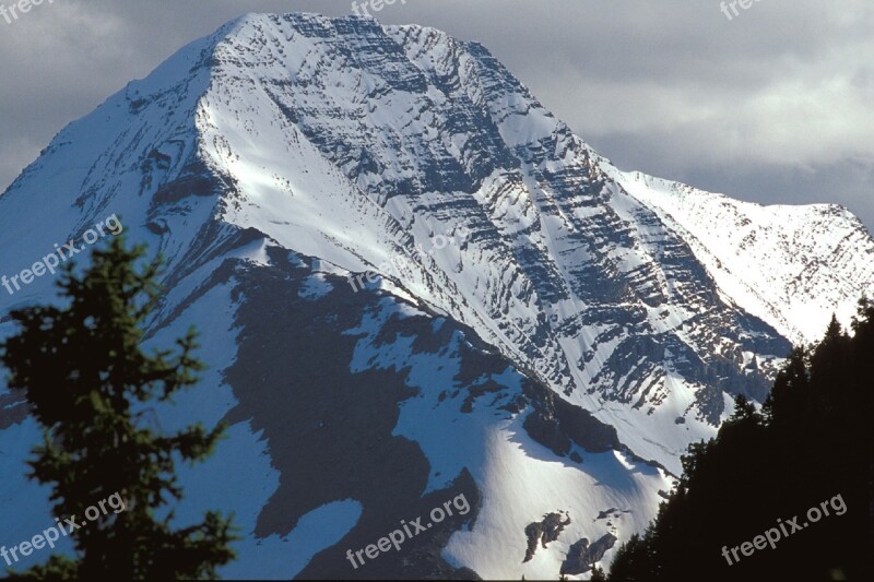 Mountains Heavens Peak Livingston Range Glacier National Park Montana