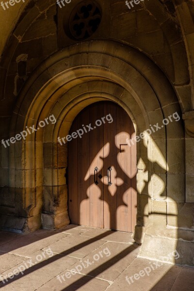 Light Shadow Shadow Play Church Buildings Door