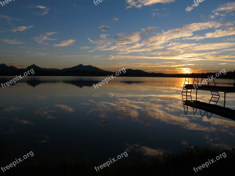 Hop On The Lake Abendstimmung Web Sunset Evening