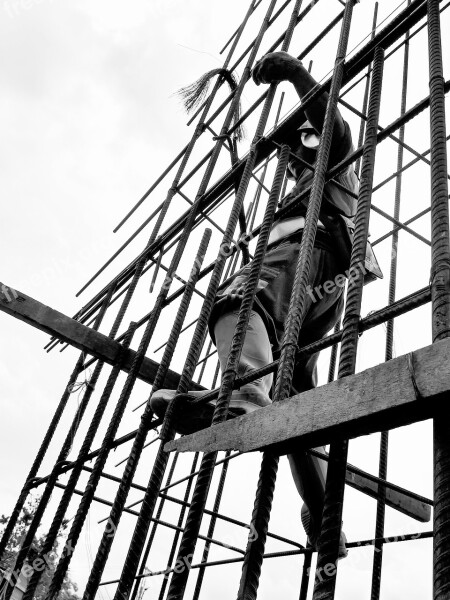 Construction Worker Concrete Work Labor