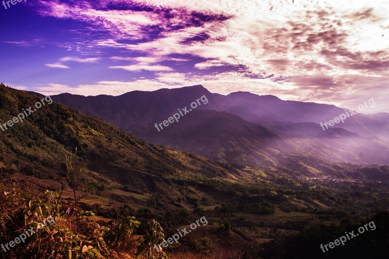 Hill Green Nature Mountains Sierra