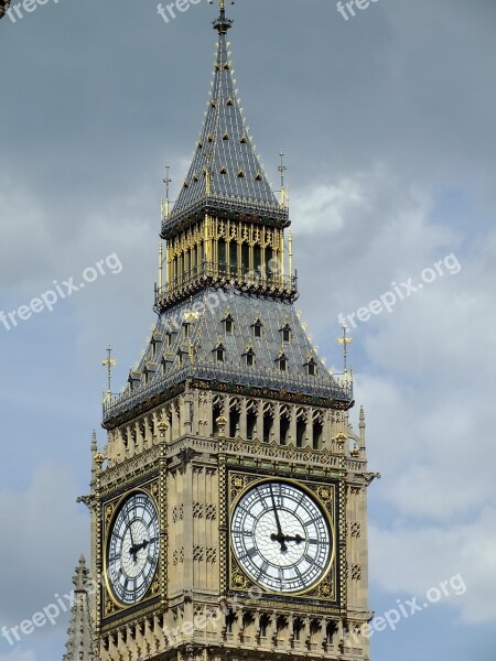 London Big Ben Westminster United Kingdom Landmark