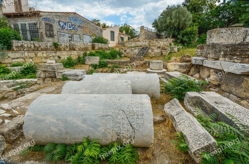 Graffiti Athens Ancient Greek Greece