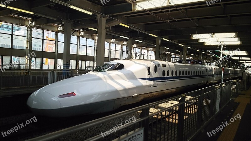 Bullet Train Hiroshima Tokaido And Sanyo Shinkansen Free Photos