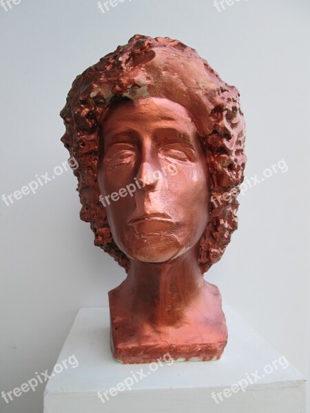 Art Fineart Statue Figurative Head