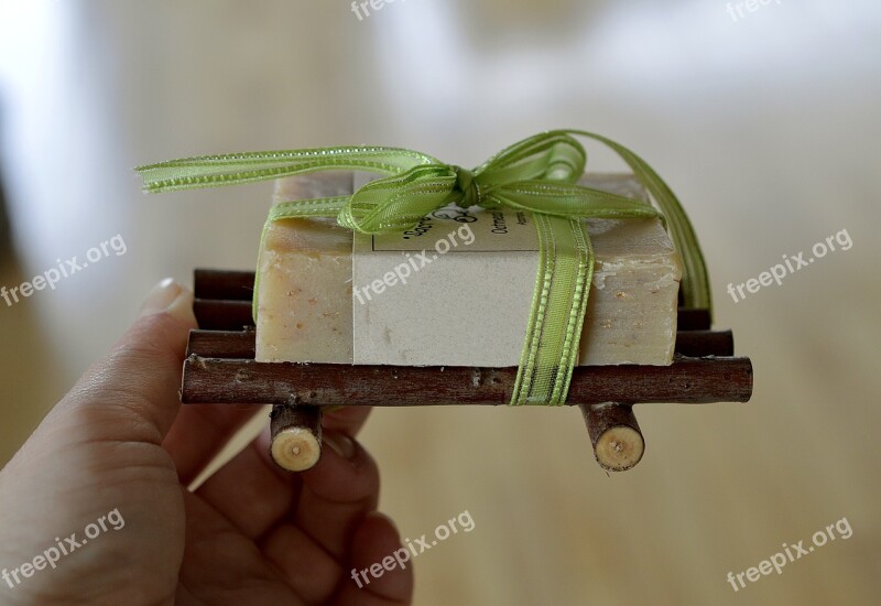 Gift Present Ribbon Soap Christmas