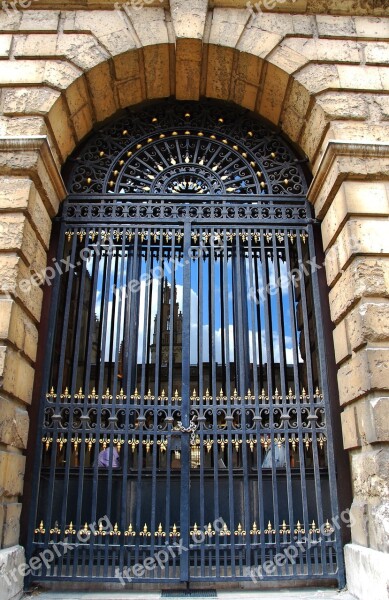 Oxford University England Gate Window