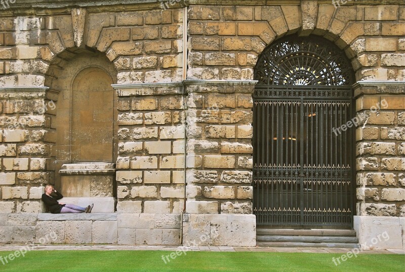 Woman Oxford University Student Tired