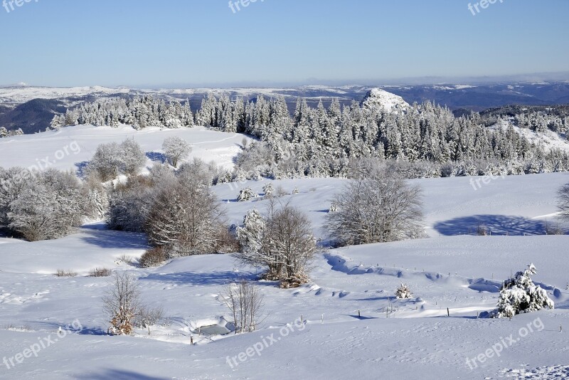 Landscape Snow Winters Cold Mountain