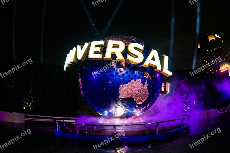 Usj Universal Studios Japan Earth Night Objets D'art