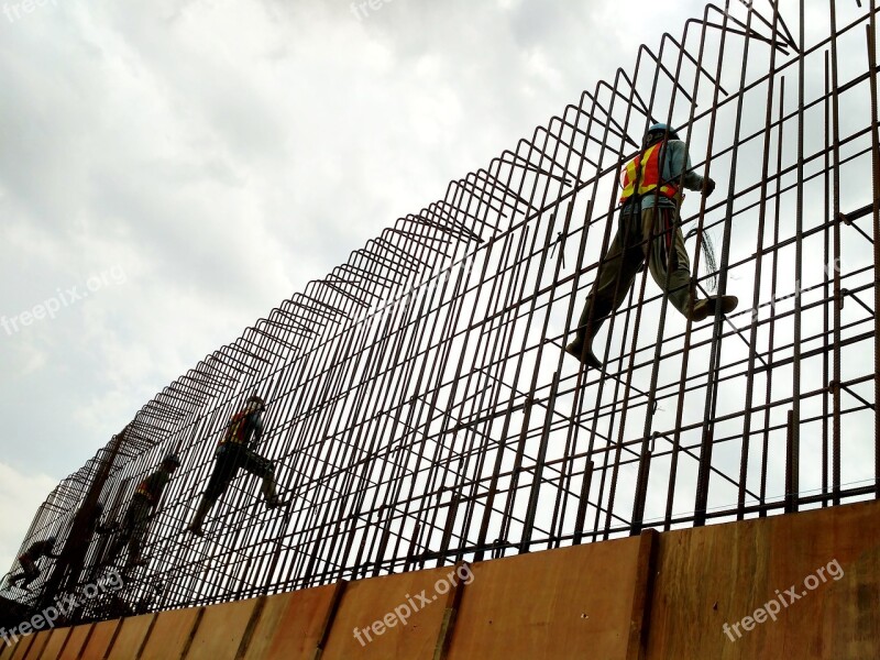 Construction Worker Concrete Work Labor