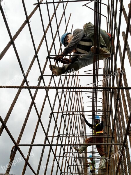 Construction Worker Concrete Work Labor