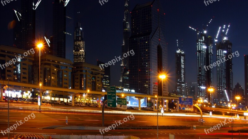 Dubai Sheikh Zayed Road Street Uae Road