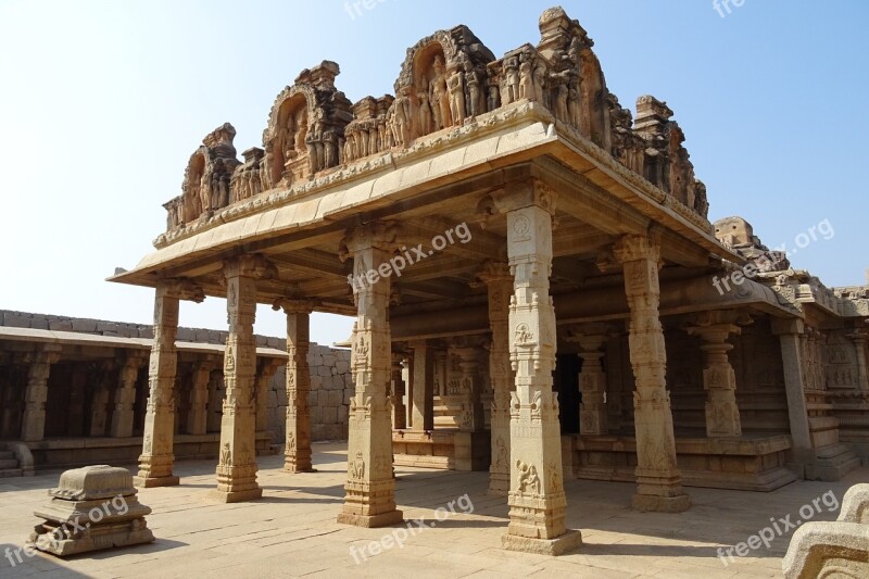 Hazara Rama Temple Hampi Unesco Site Sculpture