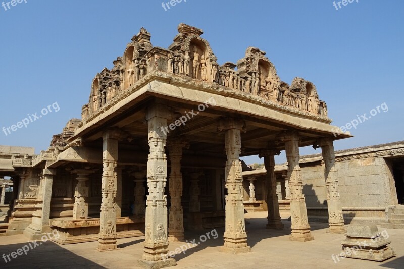 Hazara Rama Temple Hampi Unesco Site Sculpture