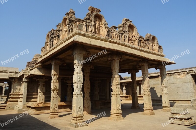 Hazara Rama Temple Hampi Unesco Site Sculpture