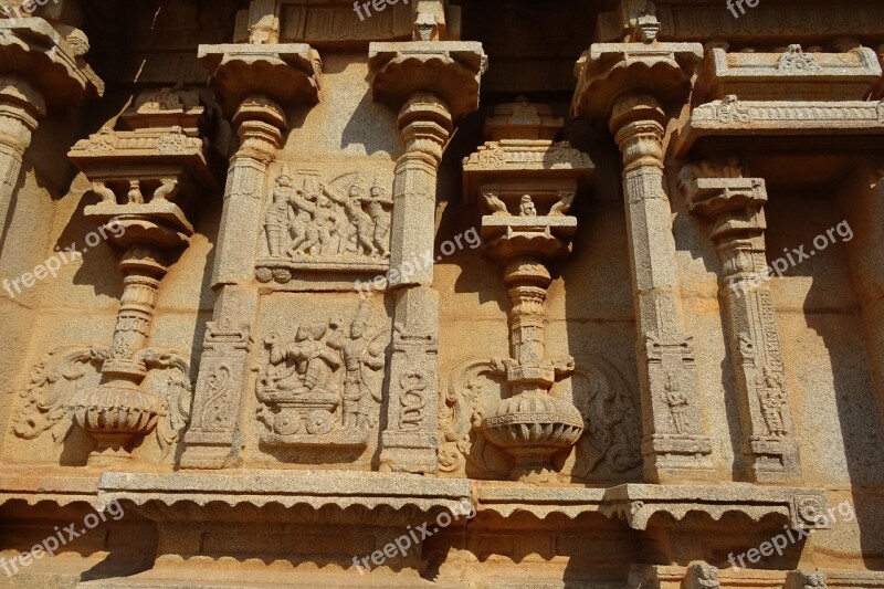 Hazara Rama Temple Hampi Unesco Site Sculpture