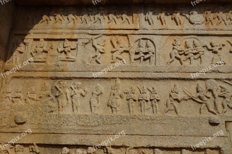 Hazara Rama Temple Hampi Unesco Site Sculpture