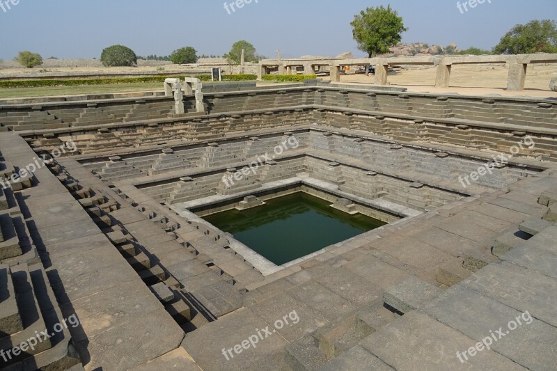 Stepped Tank Hampi Pushkarini Unesco Monument